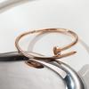 Women's Starry Sky Titanium Steel Bracelet: Fashionable, Simple, Diamond-Studded Nail Bangle, High-End Versatile Jewelry