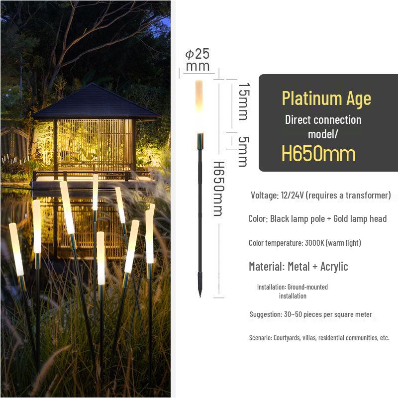 Waterproof Solar Reed Lantern for Courtyard and Garden Decor