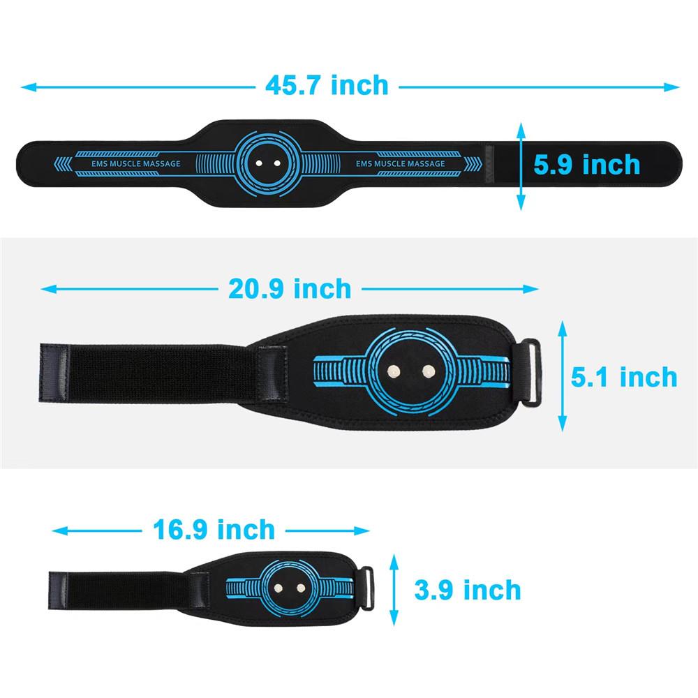 Durable And Safe Usb Rechargeable Abdominal Muscle Trainer Abdominal Toning Belt Muscle Toner Waist Arm Leg Training Home Gym Fitness Massager