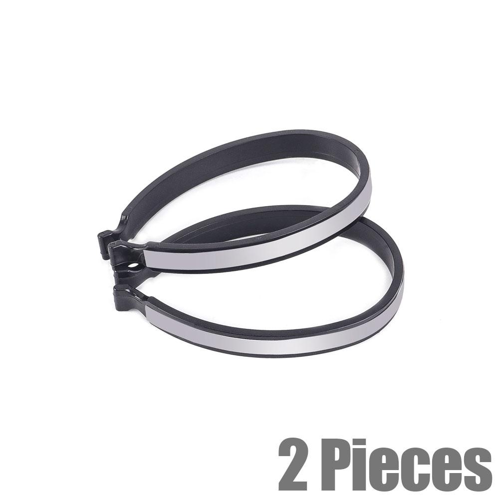 2pcs Cycling Reflective Trousers Bands Clips Strap Bicycle Ankle Leg Bind Bandage Trousers Pant Bands Clips Strap Windproof Clip серый