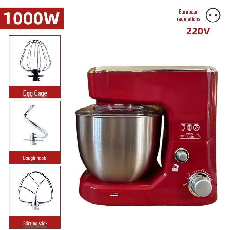 US & European Multifunction Stand Mixer: Automatic Dough Mixer, Egg Beater, Blender for Home Use