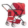 Foldable Pet Stroller for Dogs and Cats with One-Touch Folding Quick Setup and Dual-Direction Function