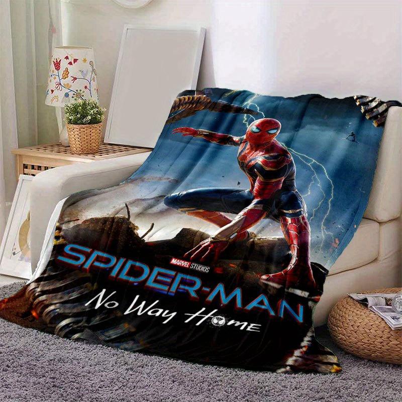 Spider-man Cute Printed Blanket Rectangular Soft Comfortable Modern Style Polyester