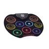 Roll-Up Drum Set Electronic Drum Kit 9 Silicon Drum Pads USB/Battery Powered with Drumsticks Foot Pedals for Children Kids