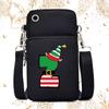 Black Messenger Bag, Mobile Phone Bag, Lightweight Multi-function Small Bag.