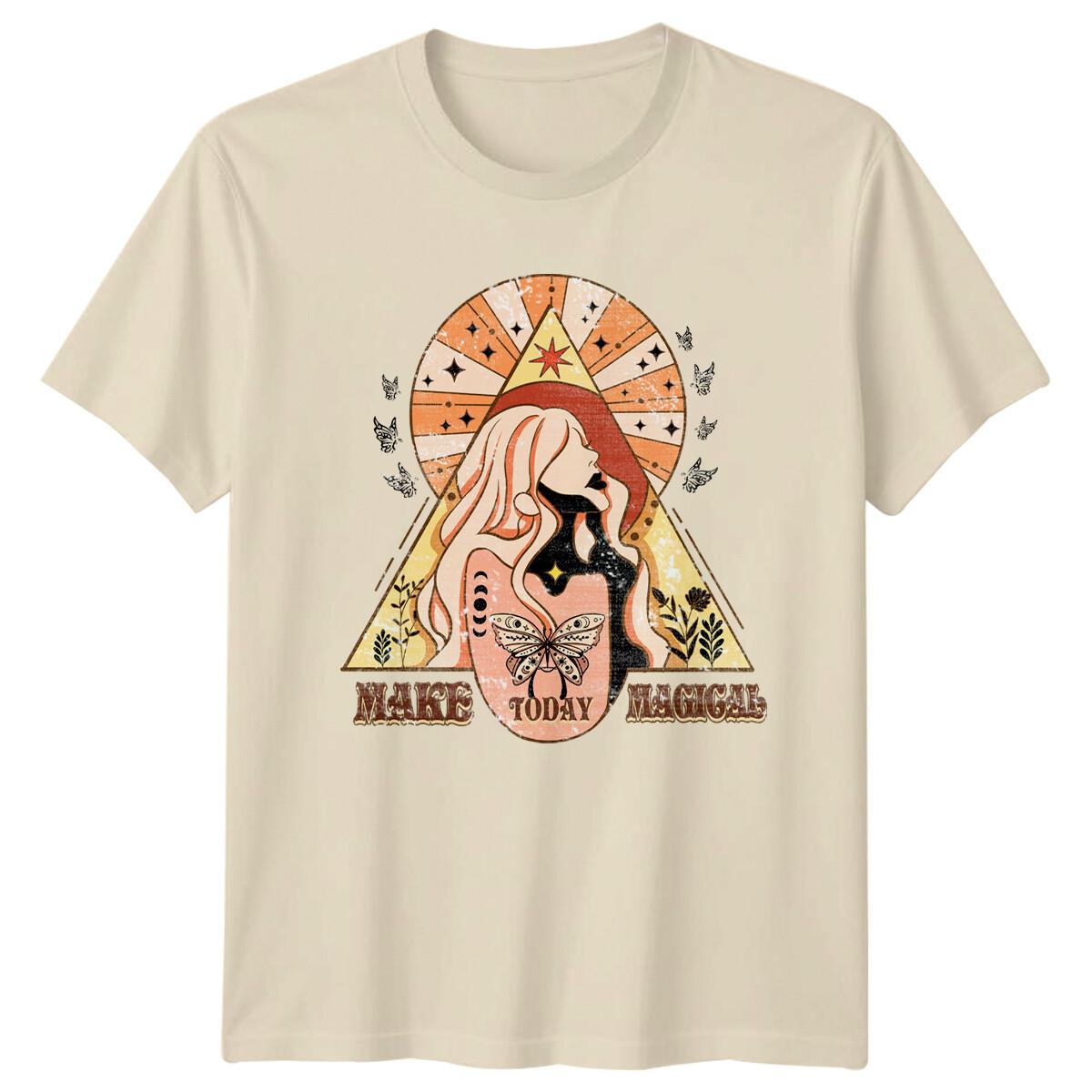 Make Today Magical Celestial Woman Graphic T-Shirt XL