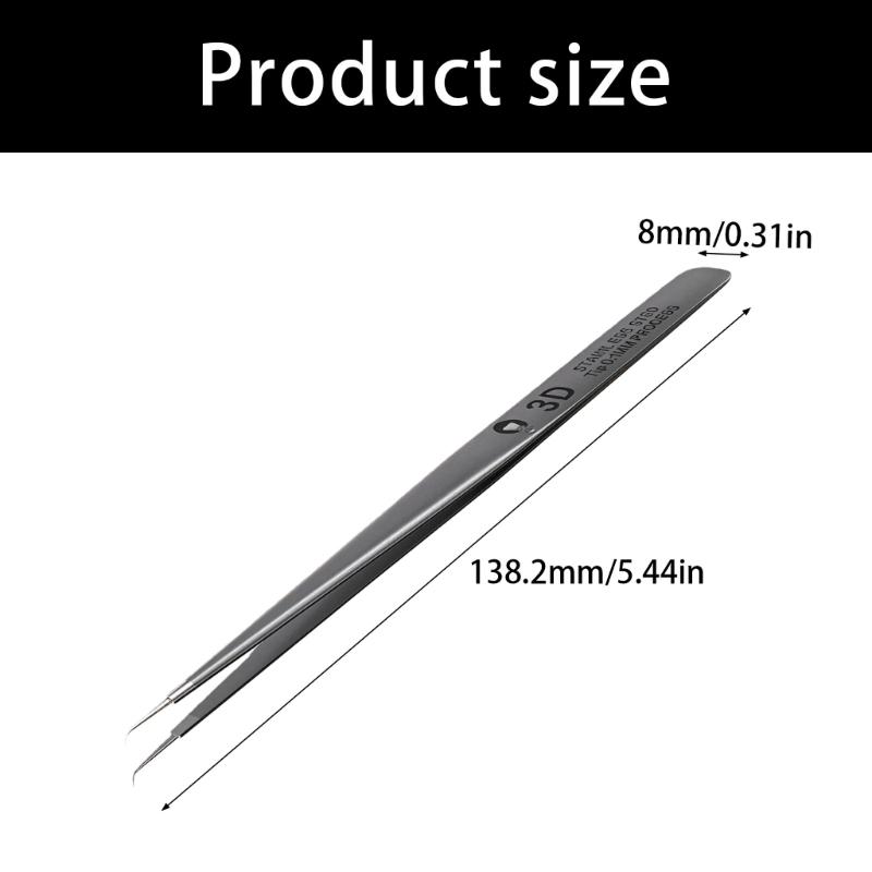 No Magnetic Nonrust Steel 3D Tweezers Component Tweezers Produced for High Accuracy Work on Sensitive Devices