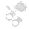50pcs Disposable Tattoo Pigment Ring Cup Eyelash Glue Holder Cups Tattoo Accessories