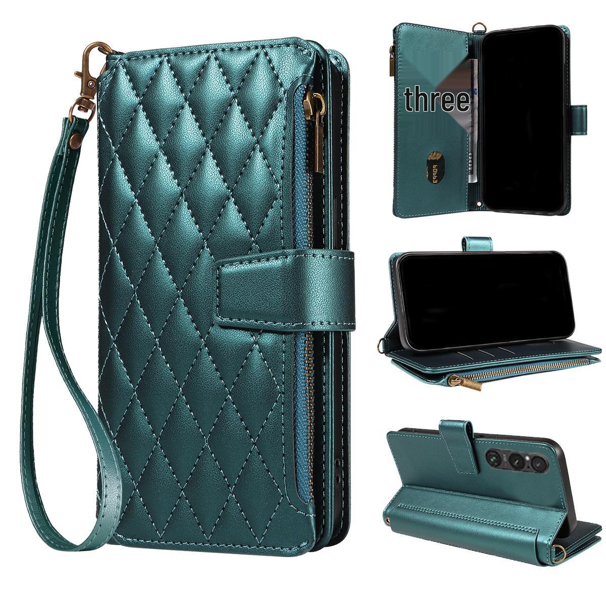 

Защитный кожаный чехол для Sony ACE III, 10 VI, 1 IV с застежкой-молнией и откидной крышкой Sony 10 VI