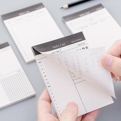 Günlük Program Bloknot Yapılacaklar Listesi Zaman Yapışkan Not Program Planlayıcı Çıkartmaları