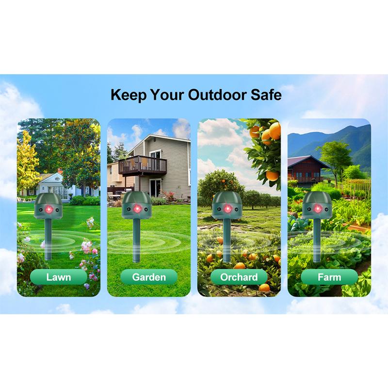 Solar Ultrasonic Animal Repellent, Mouse Repellent, Bird Repellent