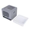 Foldable Cat Litter Box Large Size Top Entry Anti Splashing Enclosed Kitty Litter Box for Home