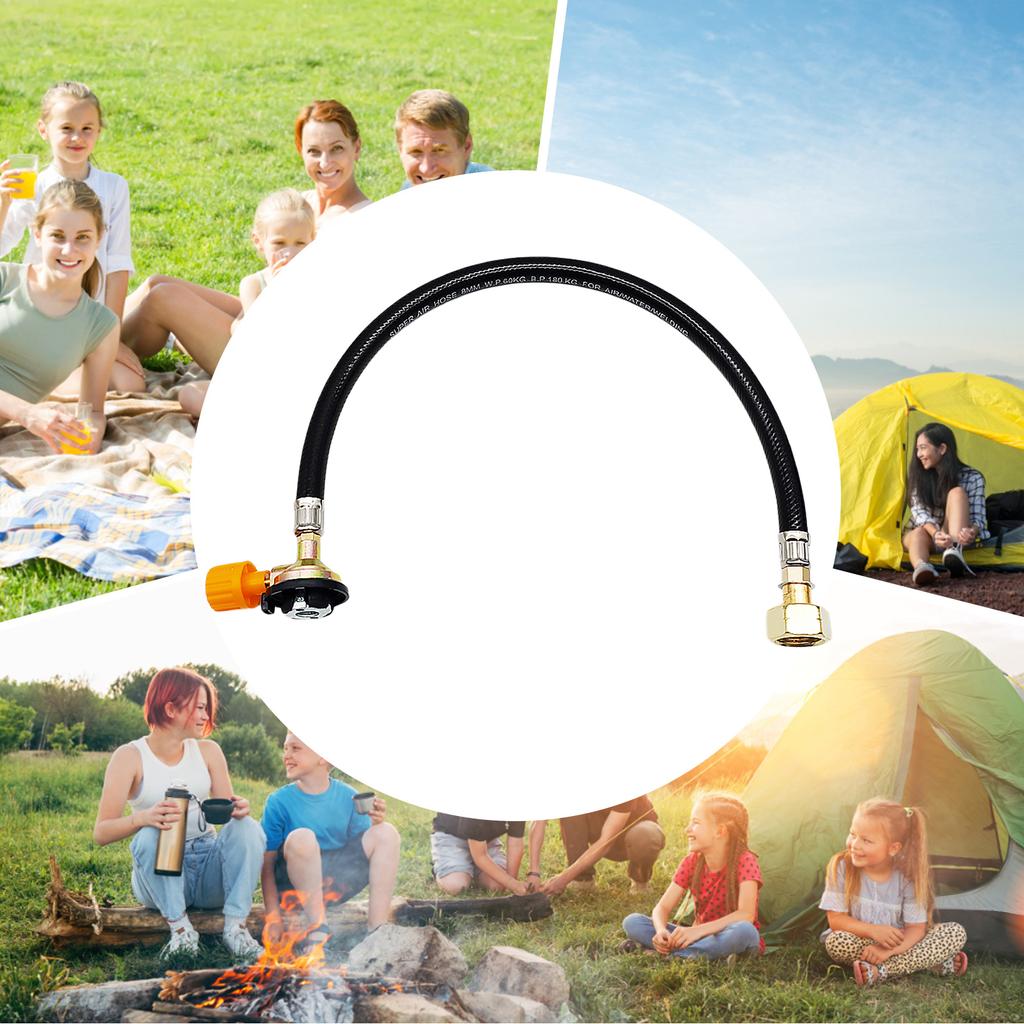 Russian Cylinder Inflatable Adapter Direct Connection Cassette Long Cylinder Filling Adapter Valve One-piece Camping Accessories