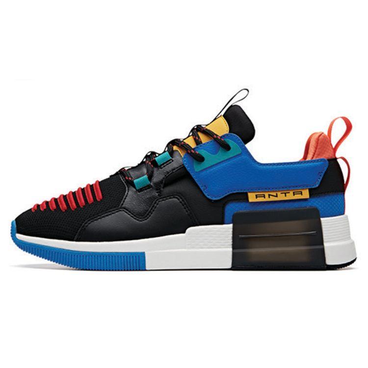 

Anta Puzzle Running Shoes Men Black White Blue 11948888-4 42.5