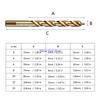 31GJ Round Shank Reduced Twist Drill Bits Cobalt HSS Hole Cutter Drilling Tool For Wood Iron Stainless Steel Aluminum Metal