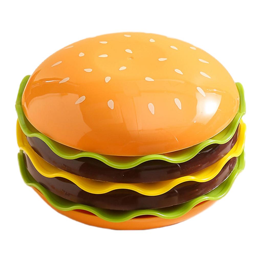 Space-Saving Mini Plates for BBQ Parties & Events Cute Hamburger Style Dessert Plates for Snacks Desserts and Sushi Dip