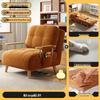 2026 Plush Foldable Sofa Bed: Dual-Use Log Style for Small Apartments and Balconies