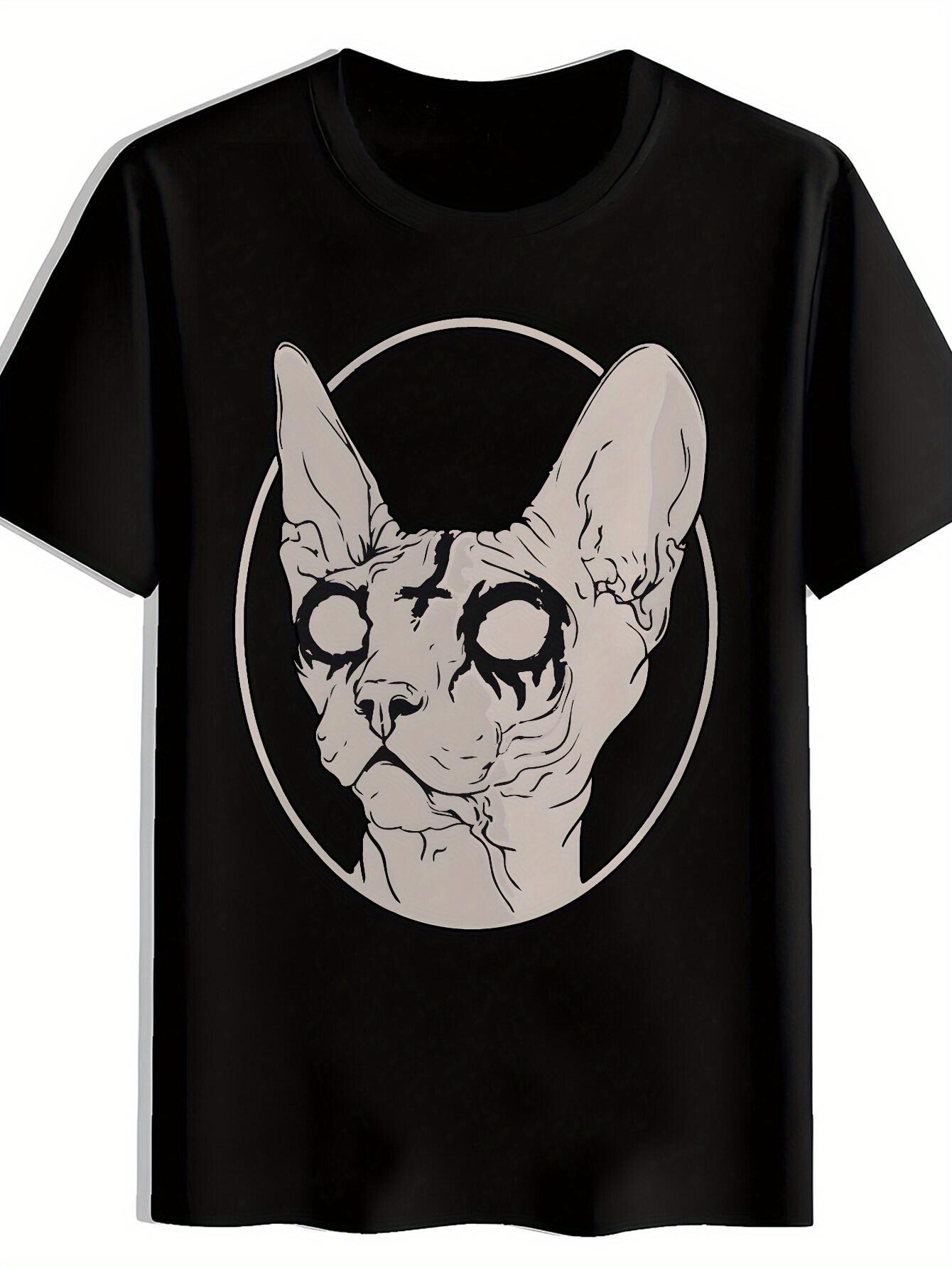 Heavy Metal Band T-shirt - Gothic Pet Face Graphic Tee XXL