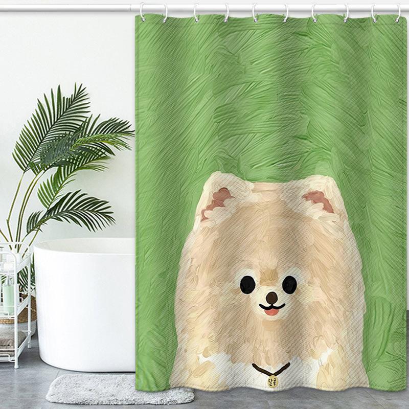 JINRUN Tenda da bagno ispessita impermeabile Tenda da doccia a prova di muffa Tenda da doccia Tenda da doccia Tenda da bagno Tenda da bagno Perforazione gratuita