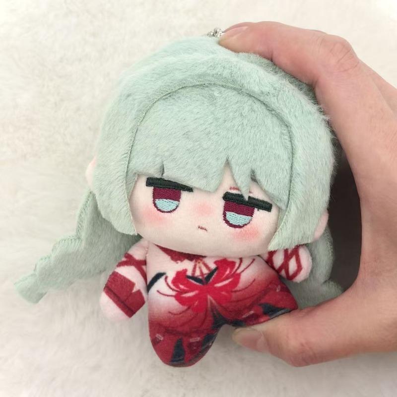 10cm Wuthering Waves Fololo Mini Katoen Pluche Pop Mintgroen Haar Rode Spinnenlelie Chibi Zacht Hanger Spel Fans Verzamelaar Cadeau 10cm