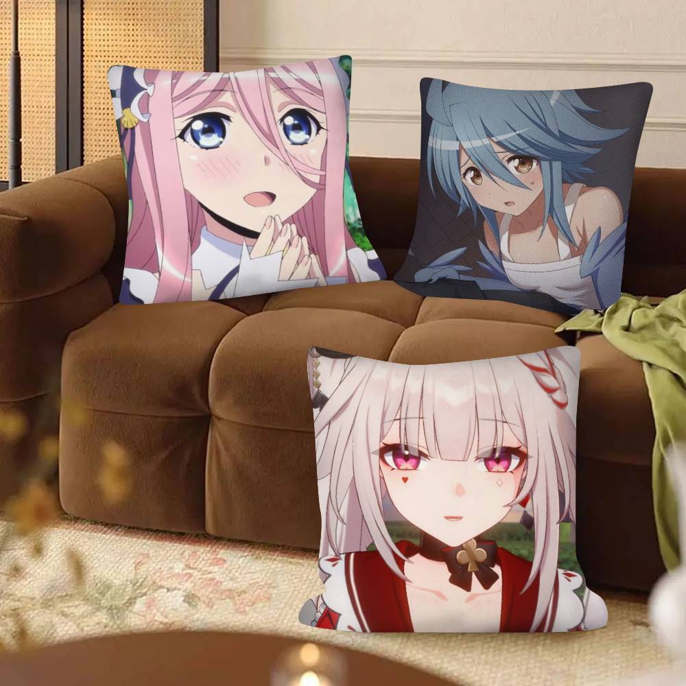1Pc Monster Musume Pillow Case Fashion Square Pillowcase Bedroom Sofa Room Ins Decoration Leisure