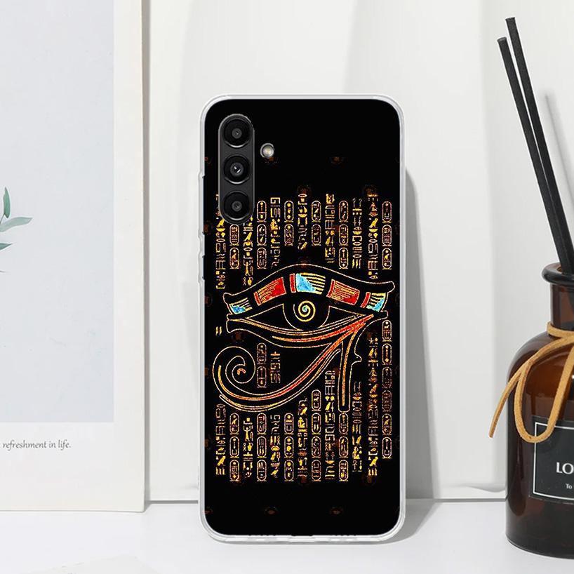 Sacred Eye of Horus Egypt Fresco Phone Case For Samsung Galaxy A17 A37 A57 A16 A26 A36 A56 A15 A25 A35 A55 A14 A24 A34 A54 A13 A
