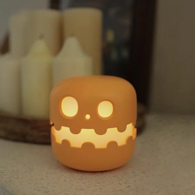 

D2 Halloween Pumpkin Lamp Bedside Funny Decoration Ambience Light Bedrooms Living Room Decoration Kids Birthday Gift Halloween 1200mah белый