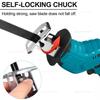 Cordless Electric Reciprocating Saw Handheld Cordless Cutting Tool for Wood Metal Pipe Outdoor DIY Renovation Without Battery