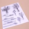 1 Sheet Clear Stamp Transparent Seal Stamp Card Making 3D Scrapbooking Stamps