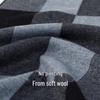 Navigare Unisex Plaid Wool Scarf