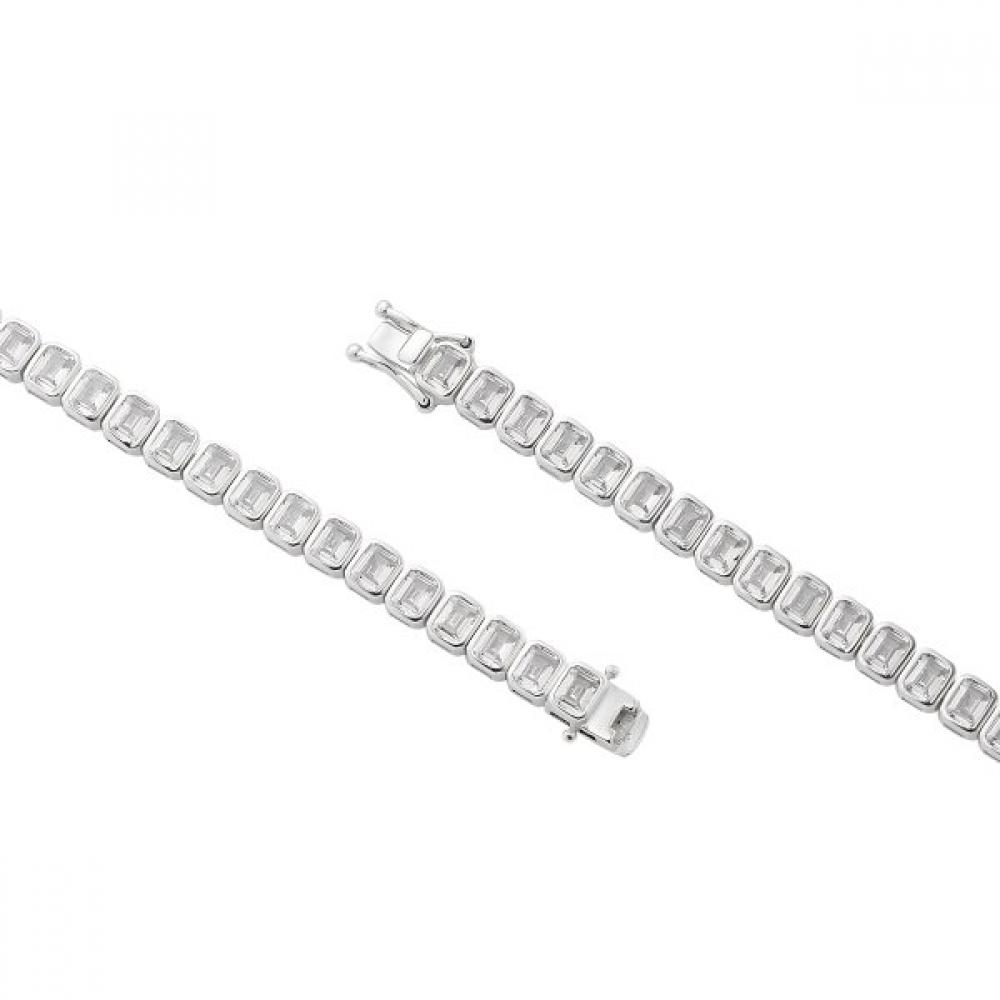 Huit.Silver.95 925 Silver Carre Dew Bracelet
