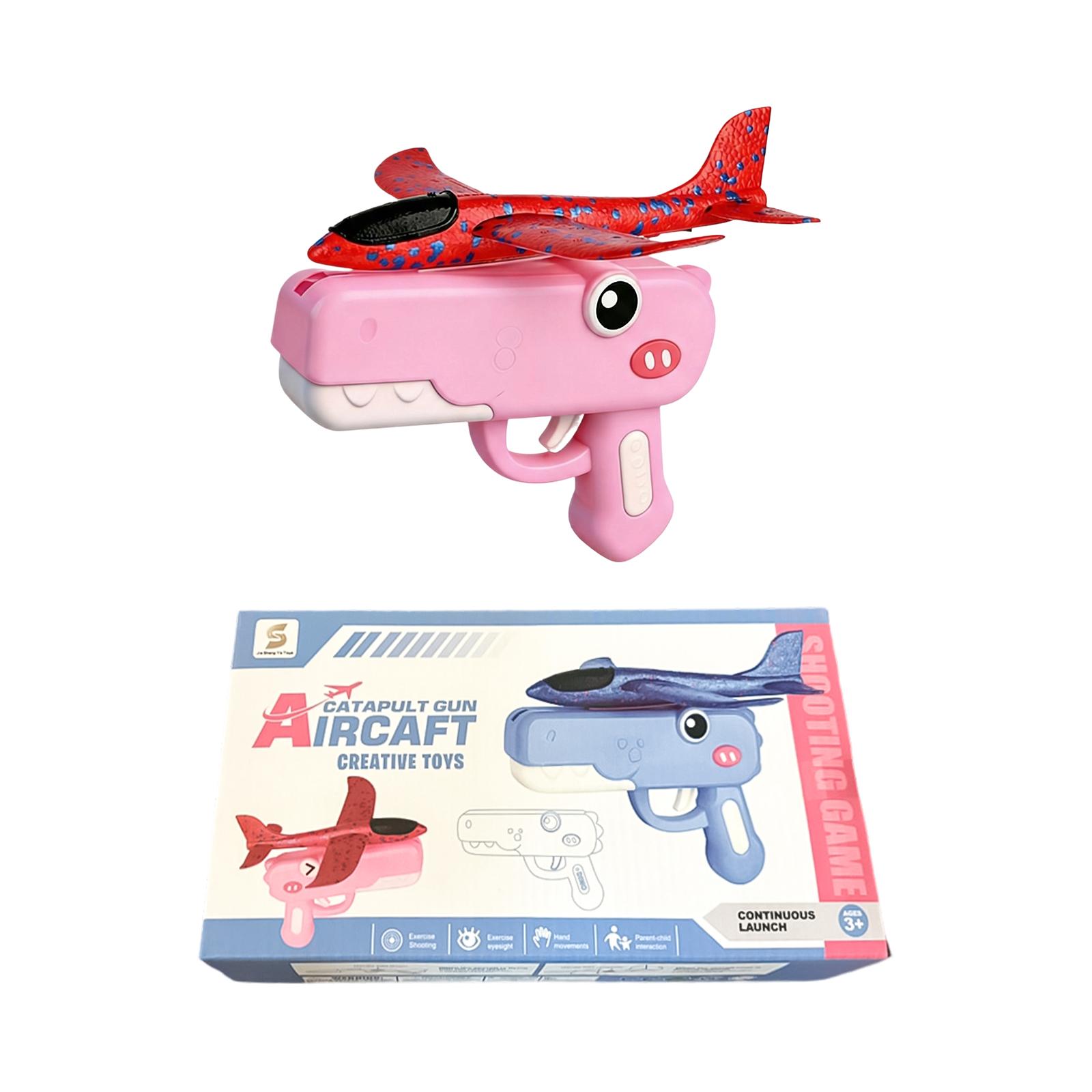 

Children s Toy Airplane Catapult Outdoor Toy-Boxed Version One Size рожевий