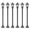 Day and Night - Day and Night Bronze Aluminum Garden Lanterns E27 110 Cm 6 Units