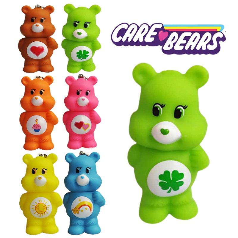 PVC-Kunststoff Care Bears Schlüsselanhänger Spielzeugfiguren Tasche Anhänger Kinder Weihnachten Geburtstagsgeschenk