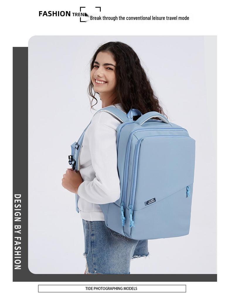 Trendy Waterproof Large-Capacity Backpack for Men & Women - Stylish for Travel & School
