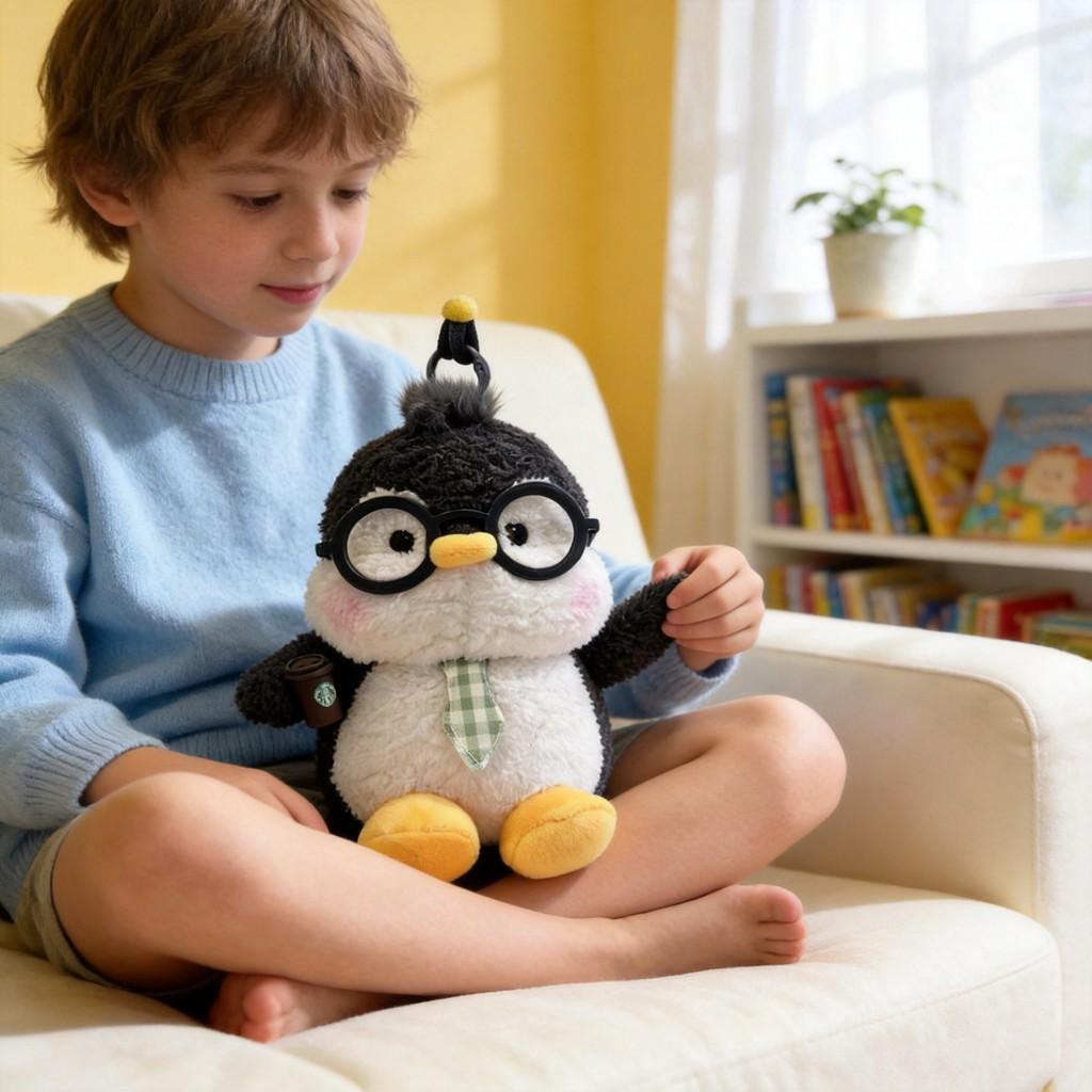 Plush Penguin Toy With Pp Cotton Filling For Kids And Collectors