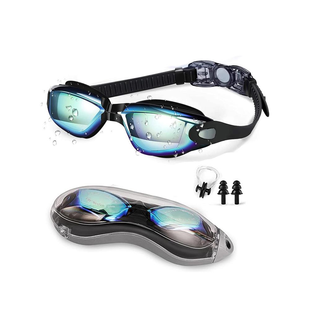 Adults Swim Goggles Anti Fog Swimming Goggles Adjustable UV Protection Swimming Goggles Swim Sports Eyewear for Swim Training