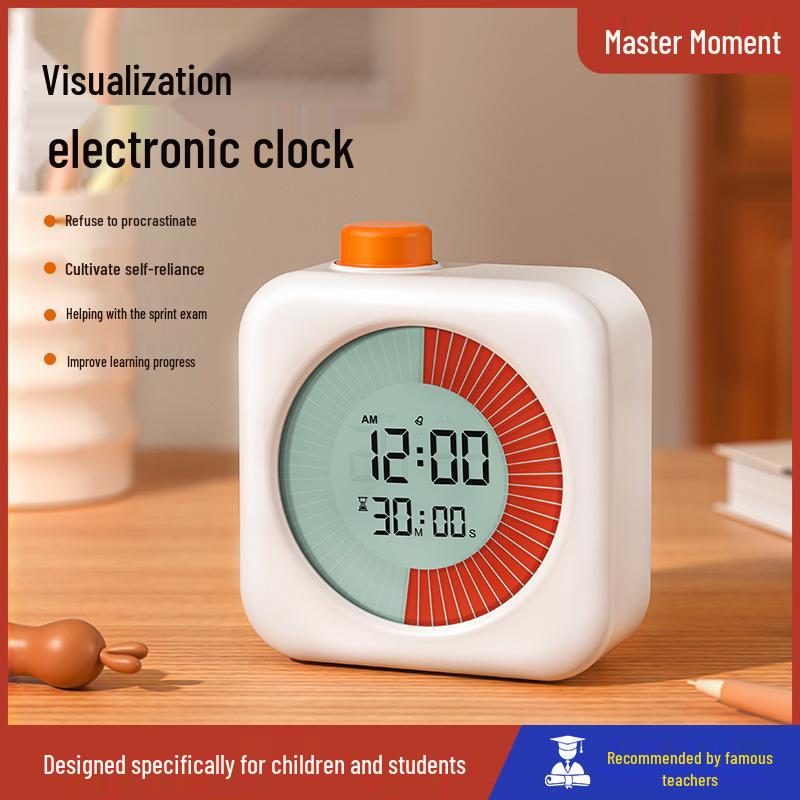 60-Minute Visual Countdown Timer with Alarm for Students