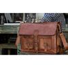 Laptop Bag Leather Genuine Messenger Briefcase Shoulder Vintage Satchel Men New