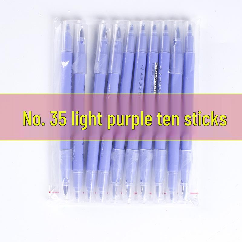 36-Color Double-Ended Soft Tip Washable Watercolor Pens for Primary Students