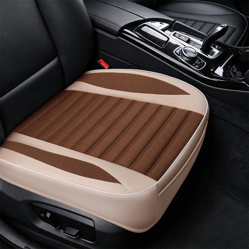 Car Seat Cover Flax Cushion Seasons For Most Four-Door Sedan&SUV Ultra-Luxury Car Seat Protection Universal Breathable Interior
