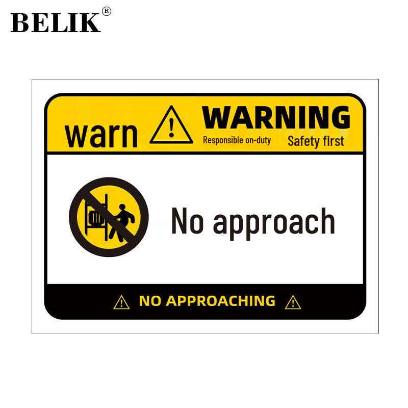 BELIK Keep Out Outdoor Waterproof PVC Safety Sign 22x30cm