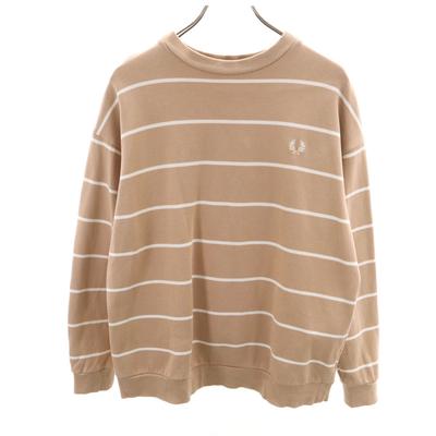 BEAMS Beams Special Order Border Pattern Long Sleeve Fawn Trainer Men's Used