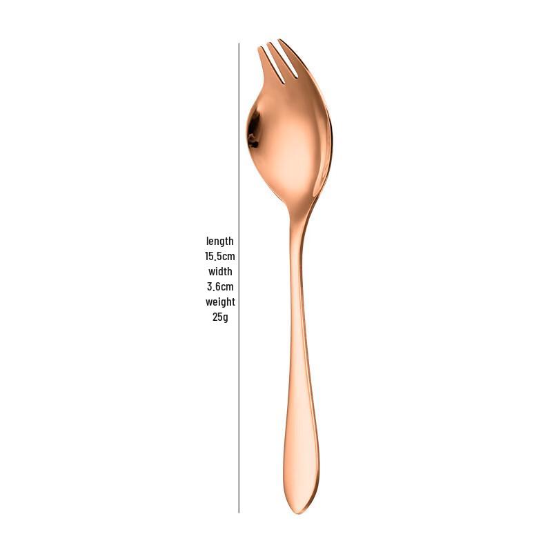 Abay 2-in-1 Stainless Steel Salad Fork Spoon