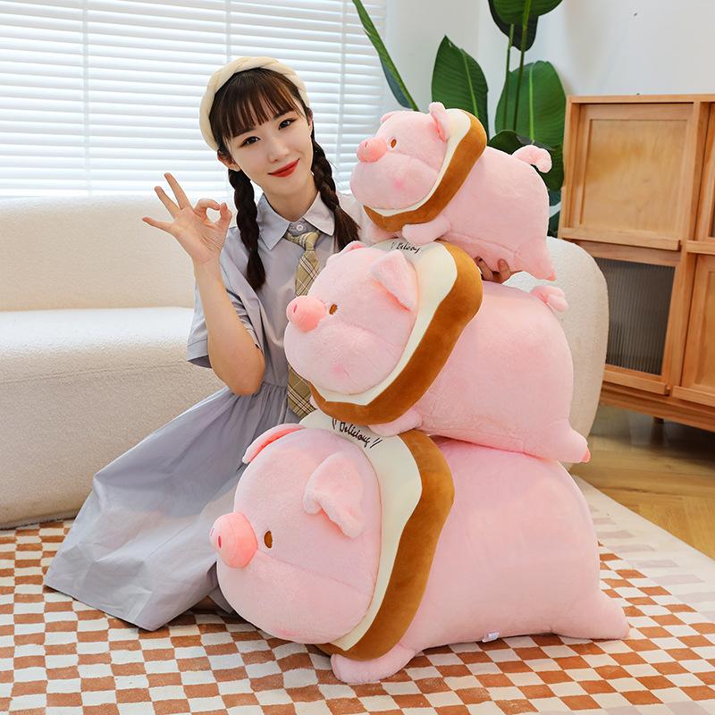 Cute Pig Doll Plush Toy Lying Pig Doll Sleeping Pillow Girl Children Doll