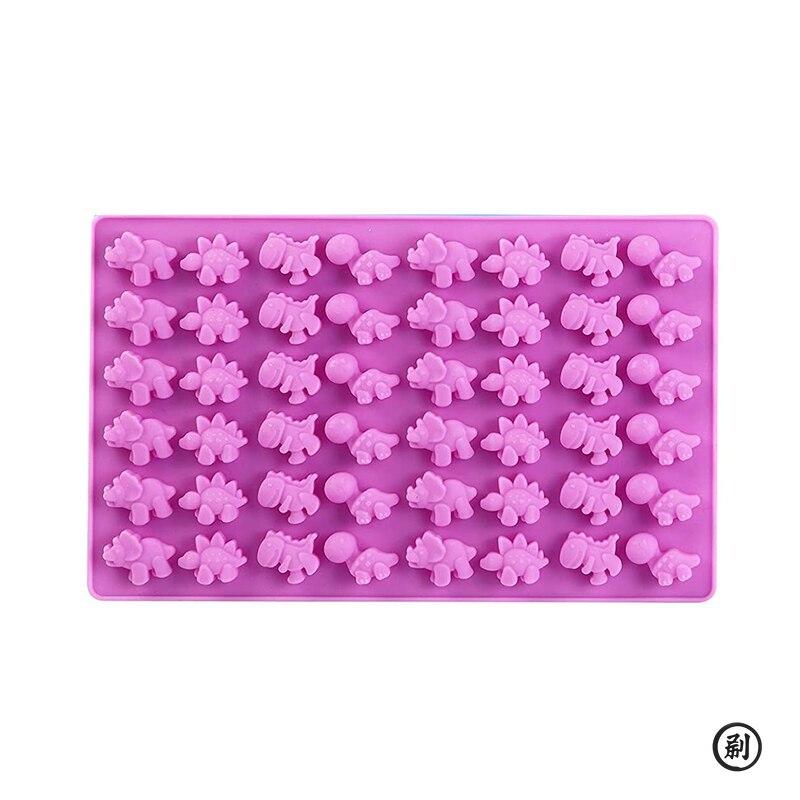 48 Little Dinosaur Silicone Cake Mold Chocolate Mold Insert Candle Flip Sugar Drip Biscuit Mold Kitchen Baking Tool