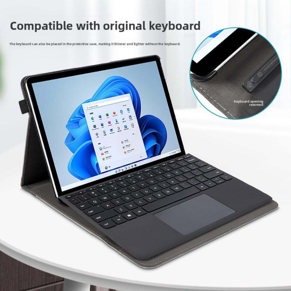 Magnetic Acrylic Full Cover Case for Surface Pro 9 8 7 6 5 and Microsoft Go 2 3 Protective Shell