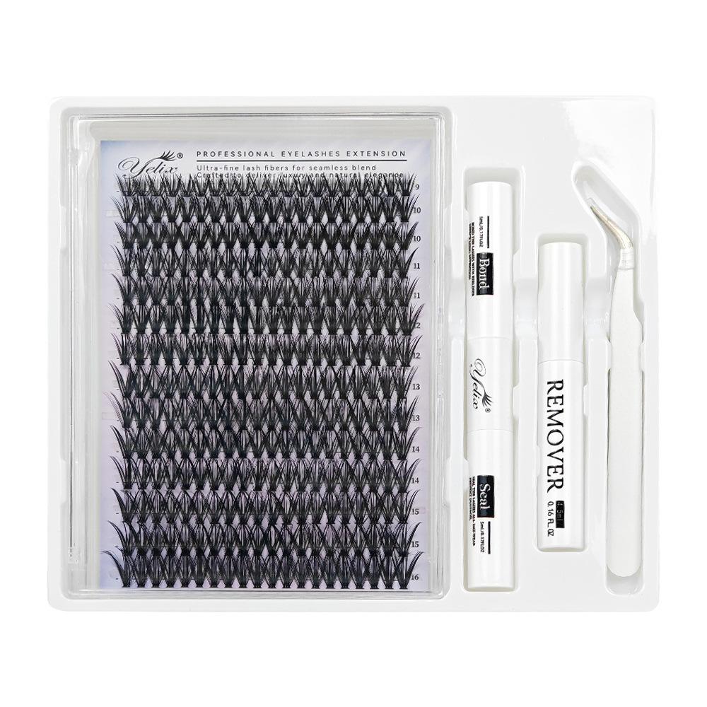 False Eyelash Book Glue Large Capacity Mixed Single Cluster Segmented 30D40D50D Hair