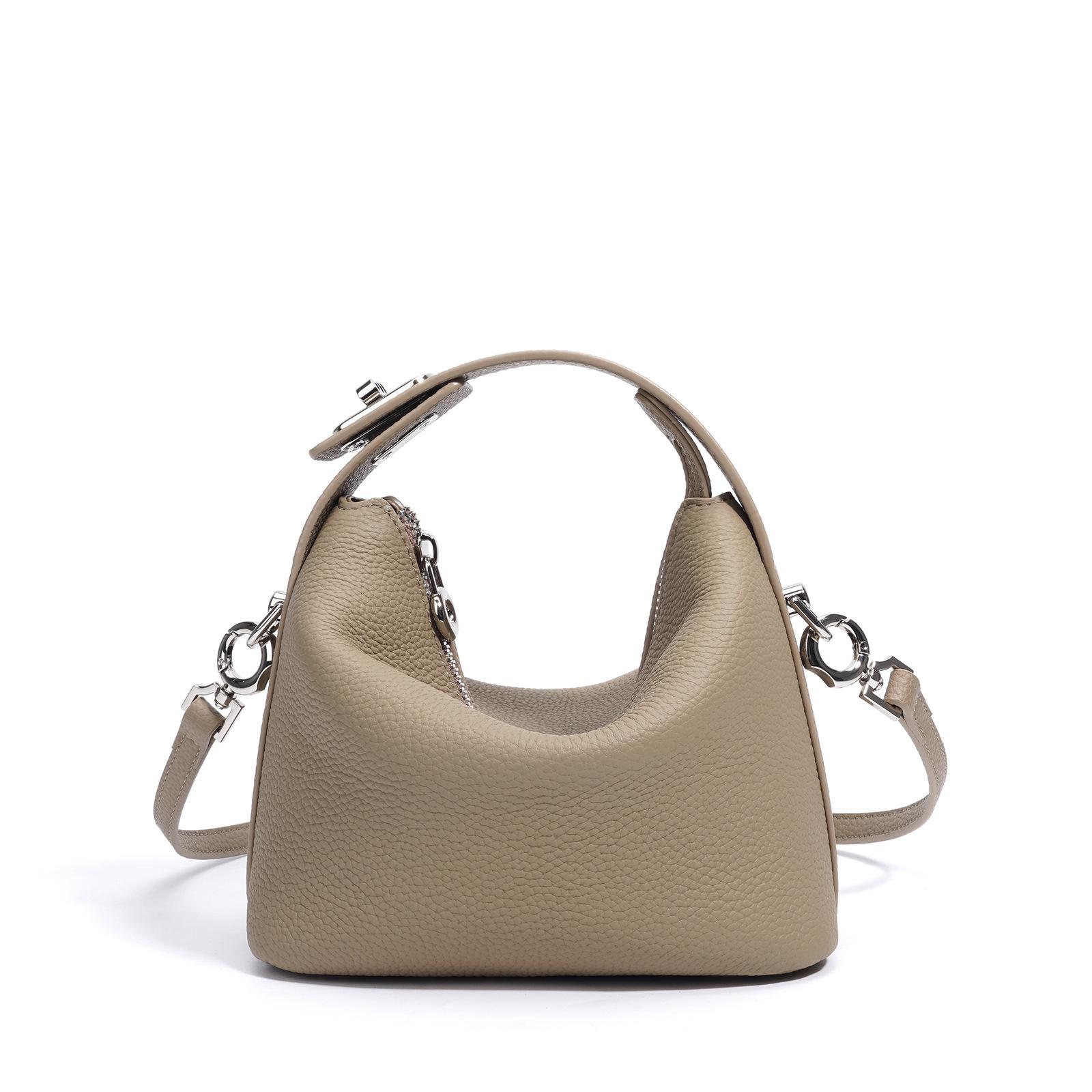 

New Leather Luxury Armpit Bag, Premium Cowhide Soft Leather Handbag, Casual Commuting Bento Bag, Single Shoulder Crossbody Bag