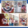 Wooden Wreaths For Front Door Independence Day Decorative Door Listing Wall Hanging Fashionhanging Pendant Home Decoration Welcome Sign